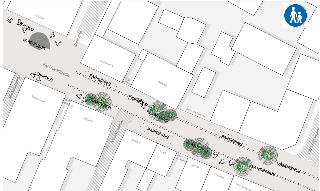 SKITSEUDSNIT #- Gågaden - Et Shared Space
